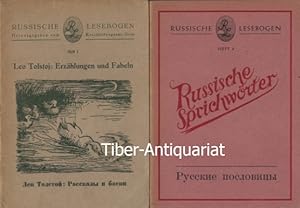 Russische Sprichwörter. UND: Erzählungen und Fabeln. 2 Bände. Mit deutschem Vorwort, Erläuterunge...