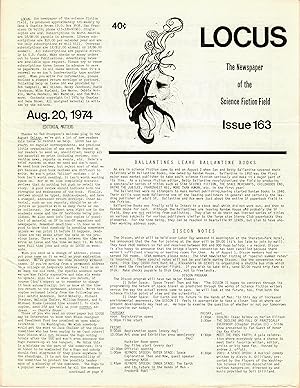 Locus: The Newspaper of the Science Fiction Field #163 (August 20, 1974)