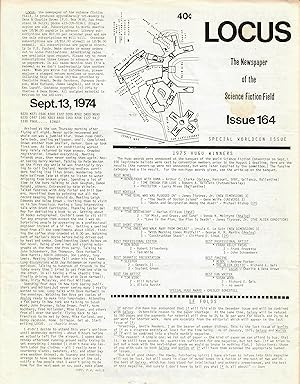 Locus: The Newspaper of the Science Fiction Field #164 (September 13, 1974)