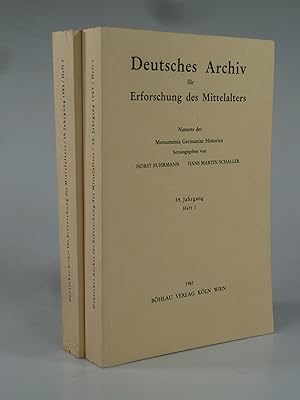 Seller image for Deutsches Archiv fr Erforschung des Mittelalters 39. Jahrgang Heft 1+2. for sale by Antiquariat Dorner