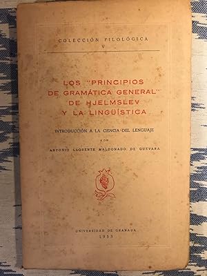 Image du vendeur pour Los "Principios De Gramtica General" De Hjelmslev Y La Lingstica mis en vente par Campbell Llibres