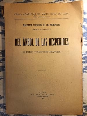 Seller image for El rbol De Las Hesprides (Cuentos Teosficos Espaoles) for sale by Campbell Llibres