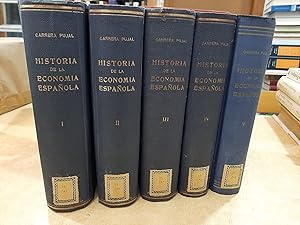 Imagen del vendedor de HISTORIA DE LA ECONOMIA ESPAOLA. 5 VOLS. a la venta por LLIBRERIA KEPOS-CANUDA