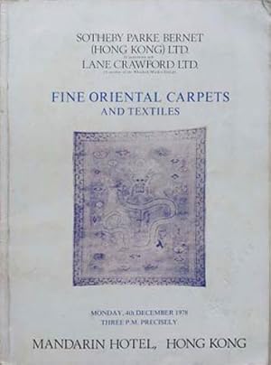 Seller image for Fine Oriental Carpets and Textiles for sale by SEATE BOOKS