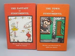 Imagen del vendedor de Funnymenvil The Town of & The Fantasy of John De Nalca Vintage HBs a la venta por Goldstone Rare Books