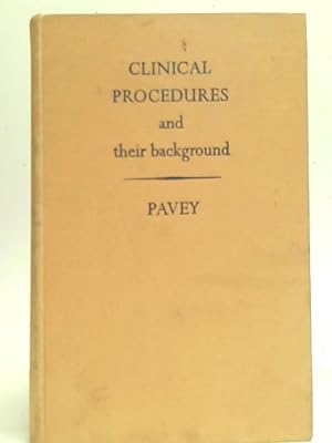 Immagine del venditore per Clinical Procedures and Their Background for Senior Nursing Students venduto da World of Rare Books