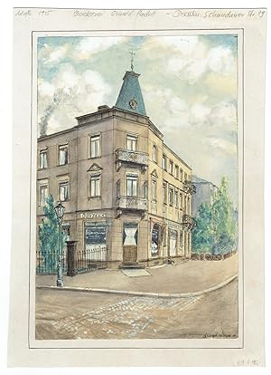 Bäckerei Oswald Padelt in Dresden, Schandauer Str. 79, um 1915