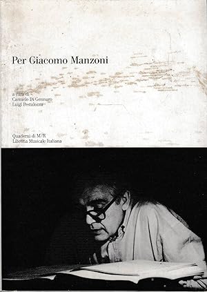 Per Giacomo Manzoni