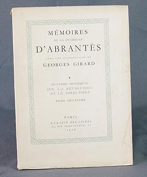 Seller image for Mmoires de la duchesse d'Abrants - tome deuxime seul for sale by Livres d'Antan
