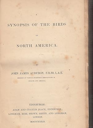 A Synopsis Of The Birds of North America