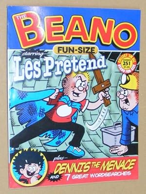 Fun Size Beano No.251. Les Pretend is Boardering on the Ridiculous; Dennis the Menace plays 'Read...