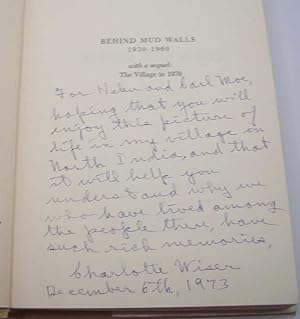 Seller image for Behind Mud Walls 1930-1960 for sale by Easy Chair Books