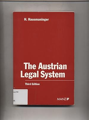 Bild des Verkufers fr The Austrian Legal System zum Verkauf von avelibro OHG