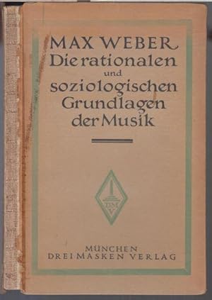 Bild des Verkufers fr Die rationalen und soziologischen Grundlagen der Musik. zum Verkauf von Antiquariat Carl Wegner