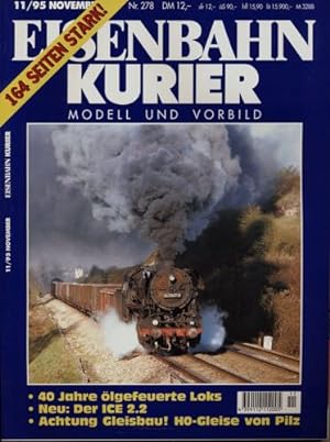 Bild des Verkufers fr Eisenbahn-Kurier Heft Nr. 278 (11/1995 November). zum Verkauf von Versandantiquariat  Rainer Wlfel