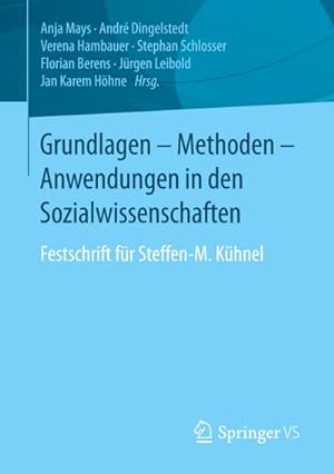 Seller image for Grundlagen - Methoden - Anwendungen in den Sozialwissenschaften for sale by Rheinberg-Buch Andreas Meier eK