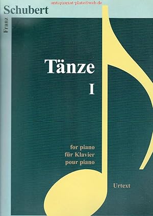 Tänze I. (Music Scores Series). For Piano, Für Klavier, Pour Piano.