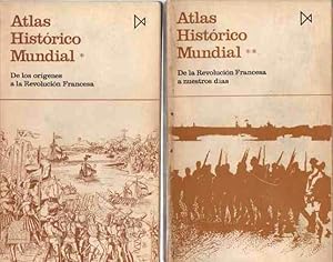 Imagen del vendedor de Atlas Histrico Mundial. Volumen I y II. De los orgenes a la Revolucin francesa/De la Revolucin Francesa a nuestros das. a la venta por Librera Astarloa