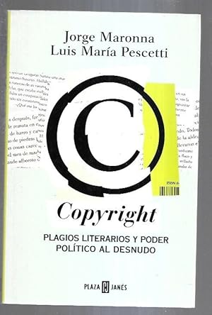 Bild des Verkufers fr COPYRIGHT. PLAGIOS LITERARIOS Y PODER POLITICO AL DESNUDO zum Verkauf von Desvn del Libro / Desvan del Libro, SL