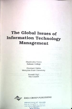 Seller image for Global Issues of Information Technology Management (Global Information Technology Management Series ; 1) for sale by books4less (Versandantiquariat Petra Gros GmbH & Co. KG)
