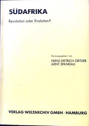 Bild des Verkufers fr Sdafrika, Revolution oder Evolution? : Studien zur Lebenslage d. Schwarzen. Verffentlichungen des HWWA-Institut fr Wirtschaftsforschung Hamburg; zum Verkauf von books4less (Versandantiquariat Petra Gros GmbH & Co. KG)