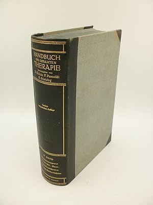 Immagine del venditore per Handbuch der gesamten Therapie - Bd. 5 : Erkrankungen des Bewegungsapparates, Venerischen Krankheiten / Hautkrankheiten, Physikalischen Heilverfahren, Augenkrankheiten. venduto da Antiquariat Thomas Haker GmbH & Co. KG