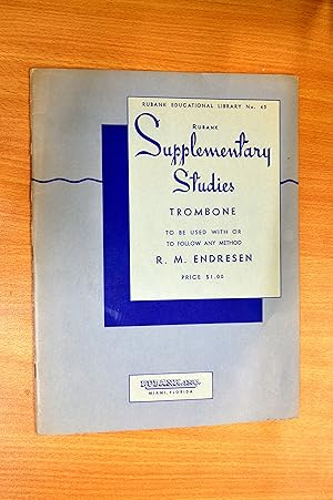 Bild des Verkufers fr RUBANK SUPPLEMENTARY STUDIES FOR TROMBONE (Rubank Educational Library No.45) zum Verkauf von HALCYON BOOKS