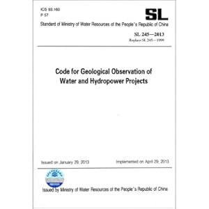 Imagen del vendedor de Water Conservancy Hydropower Engineering Geological Observation Regulations (SL245-2013Replace SL245-1999 English version)(Chinese Edition) a la venta por liu xing