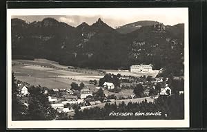 Ansichtskarte Dittersbach / Jetrichovice, Ort zu Fusse der Berge