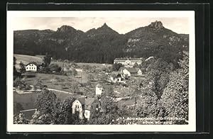 Ansichtskarte Dittersbach / Jetrichovice, Ort zum Fusse der Berge
