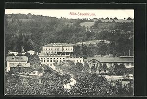 Ansichtskarte Bilin / Bilina, Sauerbrunn mit Landschaft