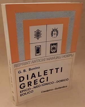 Seller image for DIALETTI GRECI (1979) for sale by Invito alla Lettura