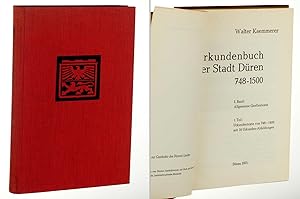 Bild des Verkufers fr Urkundenbuch der Stadt Dren 748 - 1500. Band 1, Teil 1 von 2 Tln.: Urkundentexte von 748 - 1400 mit 16 Urkunden-Abbildungen. zum Verkauf von Antiquariat Lehmann-Dronke