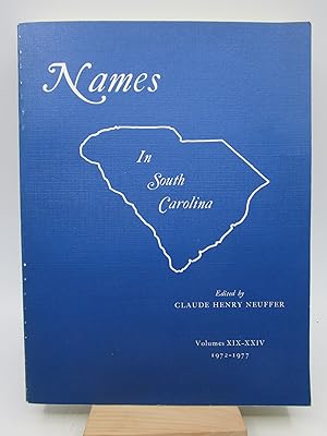 Names in South Carolina (Volumes XIX-XXIV, 1972-1977) 6 Volumes in 1