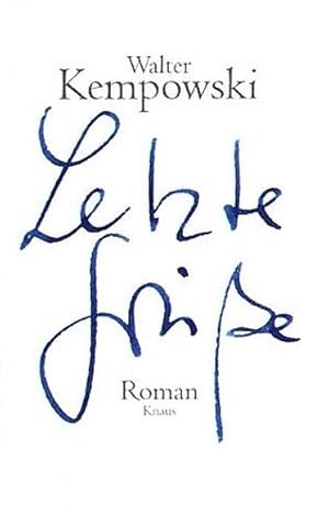 Seller image for Letzte Gre Roman for sale by antiquariat rotschildt, Per Jendryschik