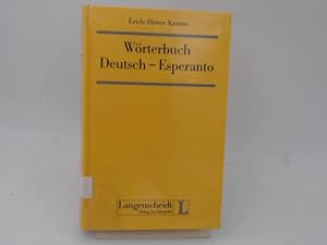 Bild des Verkufers fr Wrterbuch Deutsch - Esperanto. zum Verkauf von Antiquariat Kelifer