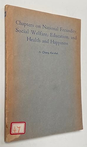 Seller image for Chapters on national fecundity, social welfare, education, and health and happiness for sale by Bolerium Books Inc.