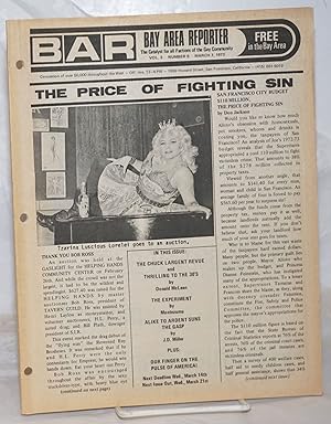 Seller image for B.A.R. Bay Area Reporter: the catalyst for all factions of the gay community; vol. 3, #5, March 7, 1973: The Price of Fighting Sin for sale by Bolerium Books Inc.