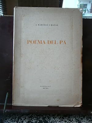 Imagen del vendedor de POEMA DEL PA. a la venta por Reus, Paris, Londres