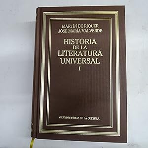 Imagen del vendedor de HISTORIA DE LA LITERATURA UNIVERSAL I. a la venta por Librera J. Cintas