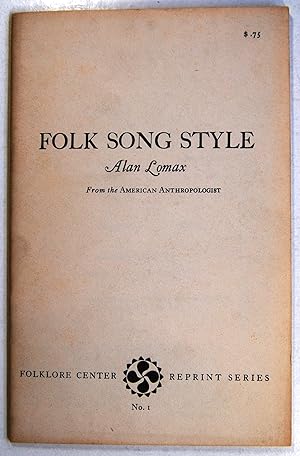 Folk Song Style (AAAS Publication No. 61)