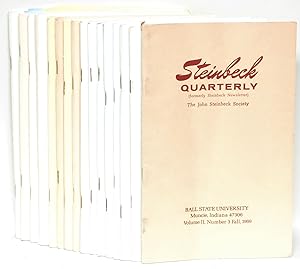 Seller image for Steinbeck Quarterly: Vol. II, Number 3, Fall, 1969; Volume X, Number 2, Spring, 1977; Volume XI, Numbers 3-4, Summer-Fall, 1978; Volume XVI, Numbers 1-2, Winter-Spring, 1983; Volume XVII, Numbers 3-4, Summer-Fall, 1984; Volume XVIII, Numbers 1-2, Winter-Spring, 1985; Volume XVIII, Numbers 3-4, Summer-Fall, 1985; Volume XIX, Numbers 1-2, 1986; Volume XIX, Numbers 3-4, Summer-Fall, 1986; volume XX, Numbers 3-4, Summer-Fall, 1987; Volume XX, Numbers 1-2, Winter-Spring, 1987; Volume XXII, Numbers 1-2, Winter-Spring, 1989; Volume XXIV, Numbers 3-4, Summer-Fall, 1991; Volume XXV, Numbers 3-4, Summer-Fall, 1992; Volume XXVI, Numbers 3-4, Summer-Fall, 1993; Cumulative Index to Volumes XI-XX (1978-87) Steinbeck Bibliography Series, Number 2. 1989 (16 individual issues) for sale by Eureka Books