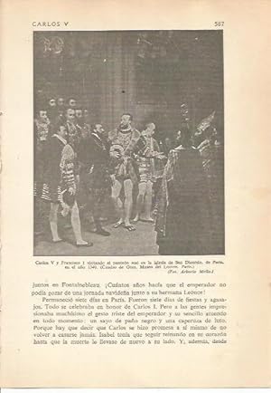 Seller image for LAMINA 24293: Carlos V y Francisco I en 1540 for sale by EL BOLETIN