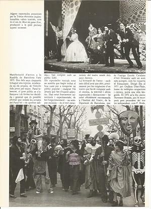 Immagine del venditore per LAMINA 24030: Manifestacion de actores en Barcelona en 1975 venduto da EL BOLETIN