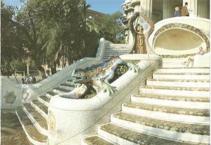 Bild des Verkufers fr LAMINA 24114: El Dragon del Parque Guell. Barcelona zum Verkauf von EL BOLETIN