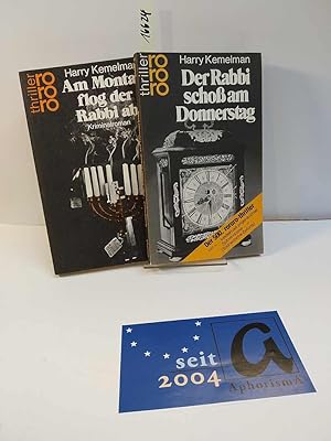 Seller image for Konvolut. Am Montag flog der Rabbi ab / Der Rabbi scho am Donnerstag - Kriminalroman. for sale by AphorismA gGmbH