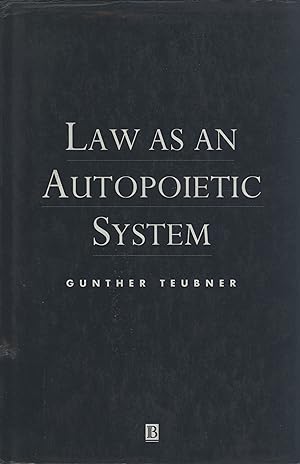 Seller image for Law As an Autopoietic System (The European University Institute Press Series) for sale by Masalai Press
