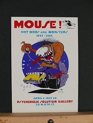 Psychedelic Solution Postcard: Stanley Mouse "Hot Rods and Monsters"