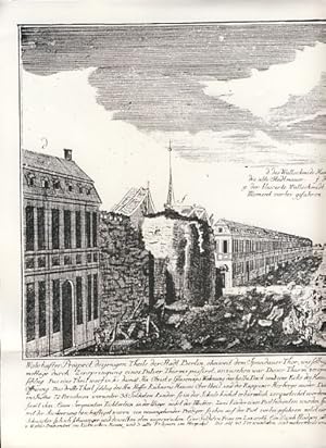 Bild des Verkufers fr Explosion des Pulverturmes in der Spandauer Strae am 12. August 1720. zum Verkauf von Fundus-Online GbR Borkert Schwarz Zerfa