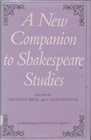 Imagen del vendedor de A New Companion to Shakespeare Studies a la venta por Die Buchgeister